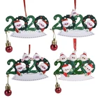 DIY Personalized Hanging Family Christmas Quarantine Ornament 2020 With Facemask