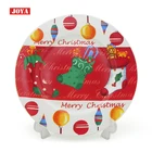 Merry Christmas Porcelain Dish Ceramic Candy Santa Cookie Plate