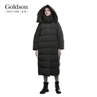 Fashion Lady Long Hood Plus Size Duck Down Coat For Winter