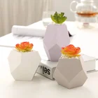 New macaron geometry succulent ceramic nordic flower pot desk living room table home decoration flower pot
