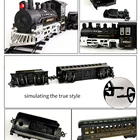 2020 kids indoor play christmas gift classic plastic railway train set toy