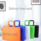 Letter Non-Woven Textile Bags Eco Friendly Shopping Tota Bag