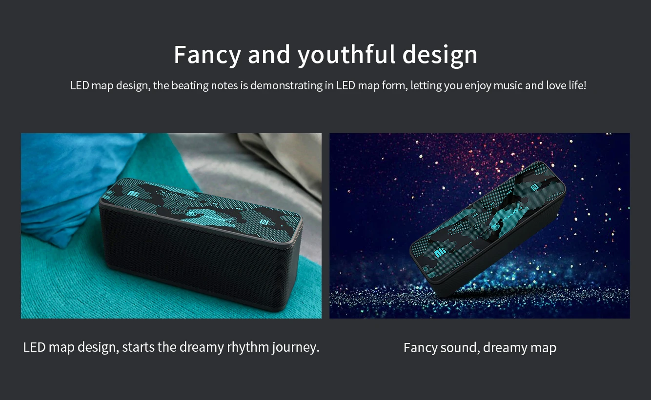 Nillkin Thinker L1 wireless Speaker magic color USB Type C bluetooth 5.0 - ANKUX.COM