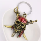 SAF jewelry wholesale company custom alloy key ring the avengers pirate captain head keyring used to hang keys