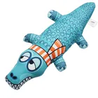 Realistic Natural Cheap Bulk Crocodile Durable Interactive Squeaky Bite Chew Pet Dog Toy For Dog