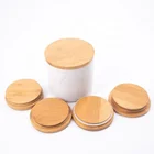 Lid Wooden Lids Custom Glass Jar Wood/Bamboo Lid Wholesale