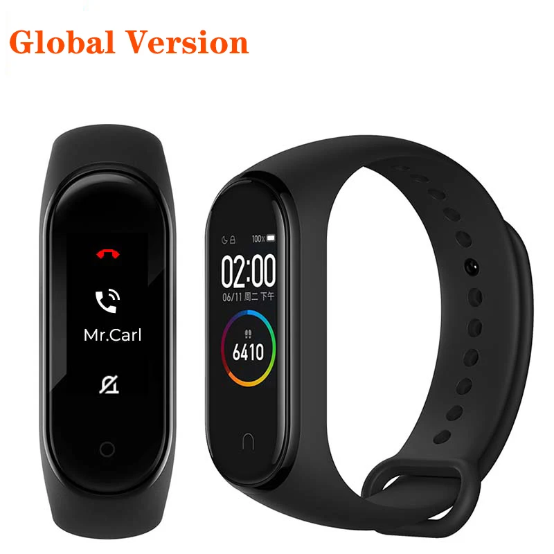 global version xiaomi mi band 4 smart watch wristband amoled bluetooth 5.0 swim