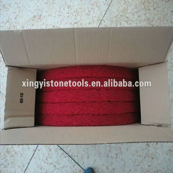 Red polishing mat