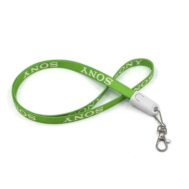 OEM Logo 90cm Lanyard Micro USB Cable Polyester Braided Mobile Phone Cables - ANKUX.COM