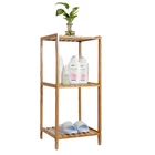 Rack Bamboo 3 Tier Bathroom Stand High Quality Shelf Shelving Free Storage