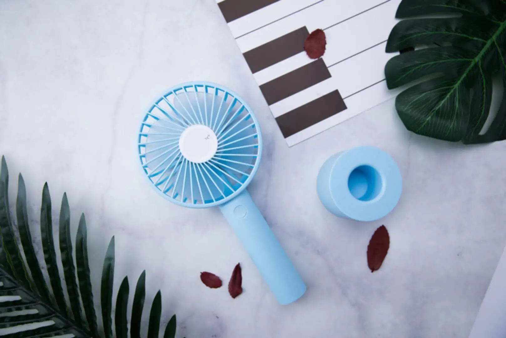 Usb Rechargeable Handheld Fan, Portable, Plastic - detail 12