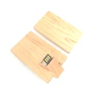 Usb Stick Bulk Wholesale Promotional Gift 1GB Wooden Business Card USB Flash Drive Wooden Card Usb Stick