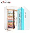 Fridge Boyne Glass Door Display Fridge Supermarket Commercial Freezer Cold Drink Refrigerator