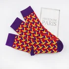 Knit Dress Men Socks New High Quality Custom Colorful Fashion Casual Dress Men Combed Cotton Socks