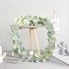 Silk silver green leaves hanging eucalyptus garland for decoration