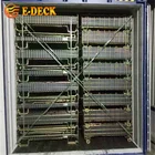 倉庫折りたたみメタルスタッキングブレスレット亜鉛メッキ中型溶接工業用亜鉛大型鋼収納ワイヤーメッシュボックスケージ