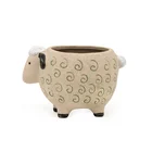 Flower Pot Ceramic Wholesale Hot Sale Lovely Instgram 3D Unique Sheep Flower Succulent Pot In Pottery Clay Ceramic