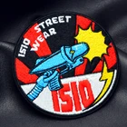 Factory custom export soccer jeans clothing patches brand iron on woven patch