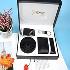 Elegant luxury men wallet and belt gift set for boyfriend birthday
