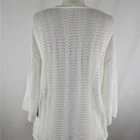 Crochet Ladies Pointelle Patterns Crochet Poncho Long Sleeve Knitted Crochet Sweater For Ladies