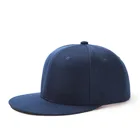 2020 men fashion cheap high quality navy acrylic curved bill custom embroidery closed back flat bill snap back caps