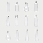 Wholesale Boston Round Shape Plastic 250Ml stock Pet Beverage Juice Bottle Drinking Bottles With Cap