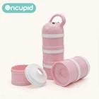 4 layers baby formula powder pink Elephant pattern milk dispenser for milk powder container