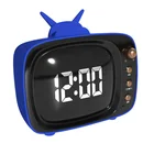 Mini Portable Digital Clock Speaker Bluetooth with FM Radio/TF/Soft Rubber Finish