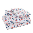 High Quality 40S 200TC 100% Cotton Ocean Theme Bedsheet and Pillowcase Set Bedding