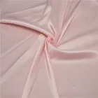 Cheap 100% Polyester Home Textile Red Plain Brushed Back Satin Fabric