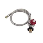 CSA 20PSI high Pressure Gas stove Parts LPG Regulator Stainless steel hose