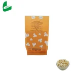 Design custom logo kraft food bag microwave retort pouch popcorn bags