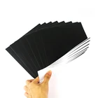 Custom Blank adhesive Sticker Removeable Writeable black A4 paper Label Sticker sheet