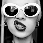 Cheap Price Alien Oval Sunglasses Ladies Men Trendy 2020 Hot Vintage Retro Sunglasses Women'S White Black Eyewear UV