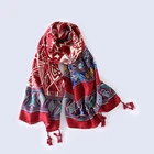 Digital printed multipurpose scarf ethnic shawl scarf african stoles china