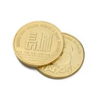 Wholesale panda gold brass charm coin custom die casting russian gold coin
