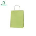 Brown Paper Bag Handle Wholesale High Quality Packaging Brown Kraft Paper Bag with Flat Handle