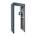 Hot walk through body temperature detector for security check