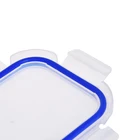 New design stackable borosilicate lunch box meal prep containers glass food storage container set