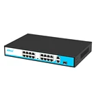 Port Switch 16 Port Best 16 Port 100M 802.3af / At Network POE Switch For IP Camera Cctv