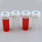 Plastic Plasticplasticplastic 8 DR Plastic Pop Top Container/ Tube/dram CHILD RESISTANT CAP VIAL/30ML
