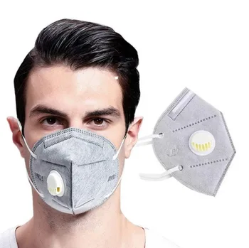 GB2626-2006 5 layer kn95 face mask with breathing valve respirator