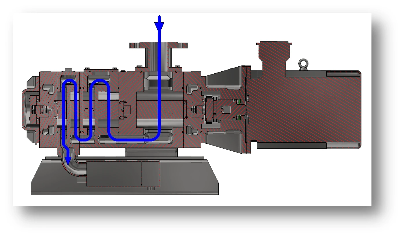 vacuum pump for drying power transformers