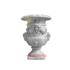 China Pot White Stone Pot Natural Stone Haobo China Wholesale White Marble Animal Dragon Flower Pot