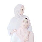 High quality crepe chiffon hijab scarf wraps soft long islam shawls muslim crinkle plain chiffon scarves hijabs