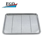 Aluminum baking pan with cooling rack set