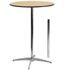 Hotel durable simple round laminate top highly metal leg wedding event cocktail pub table stand coffee bar table for event
