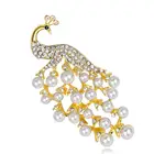 Fashion Korean version of exquisite pearl peacock brooch woman gift DRXZAD002