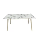 Optional Design Dining Table New Modern MDF Top Room Furniture Metal Legs Sets
