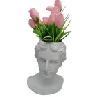 Pot Planter Pot Custom Cement Women Face Plant Pot Polystone Figures Home Garden Decor Pot Flower Planter Pot